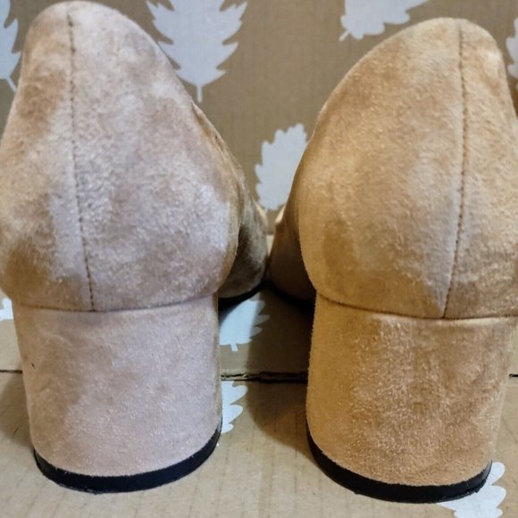 Aldo Sevilassa Classic Suede Block Heel 7.5 Pointed Toe Slip On ~ Hardly Worn - Picture 6 of 9